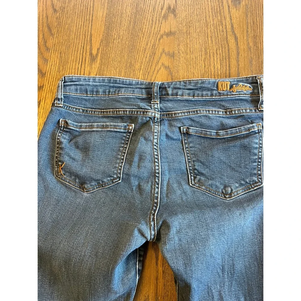 Kut from the Kloth Skinny Jeans Cotton Denim Indigo Blue Sz 8 Casual Chic